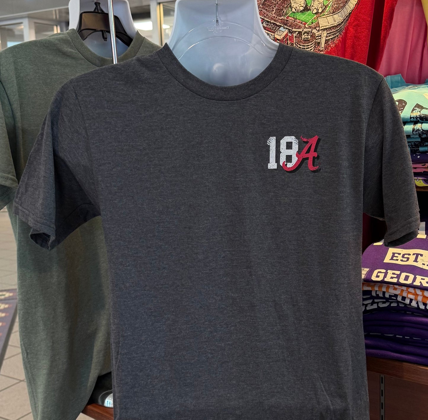 Alabama Crimson Tide T-Shirt - “Built By Bama” (Short Sleeve Charcoal)