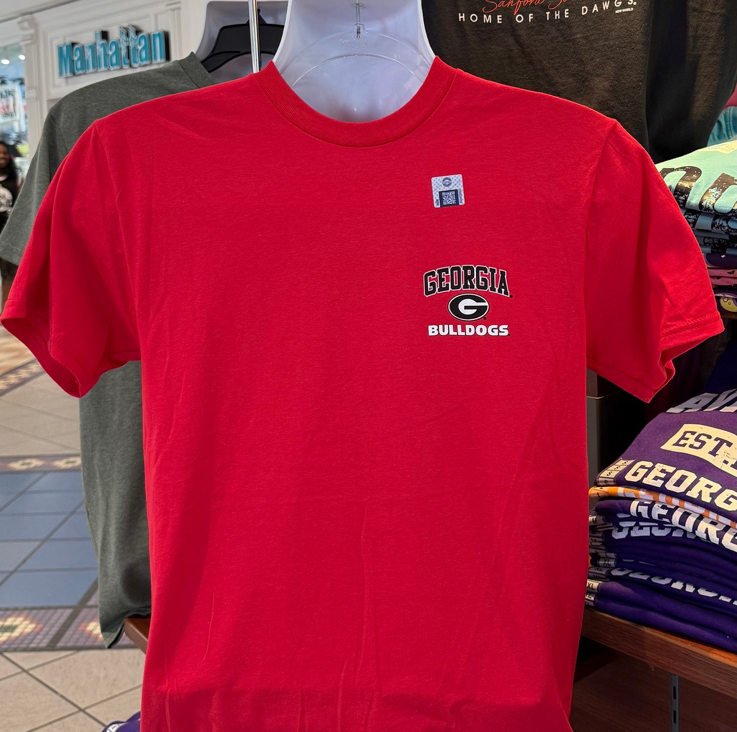 Georgia Bulldogs T-shirt - “Everything I Need and Nothing I Don’t Graphic Tee” (Short Sleeve Red)