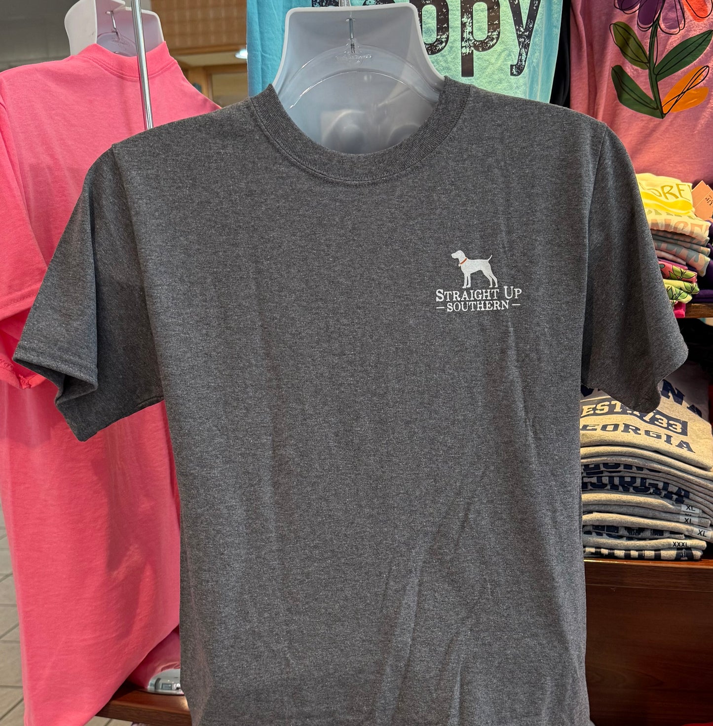 Straight Up Southern T-Shirt - Good Ole Boys (Short Sleeve Heather Graphite)