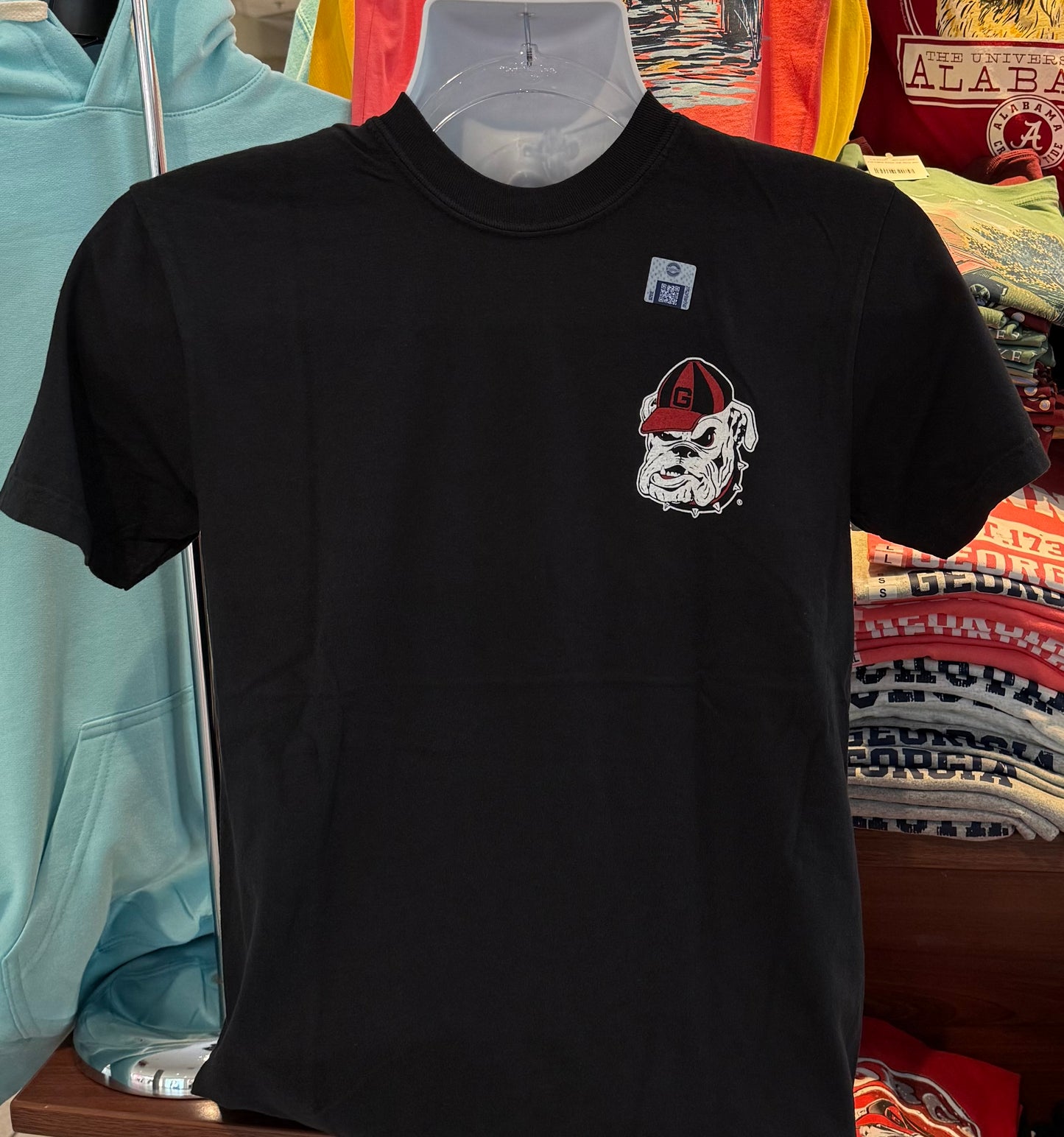 Georgia Bulldogs T-shirt - “Uga Graphic Tee” (Comfort Colors Short Sleeve Black)