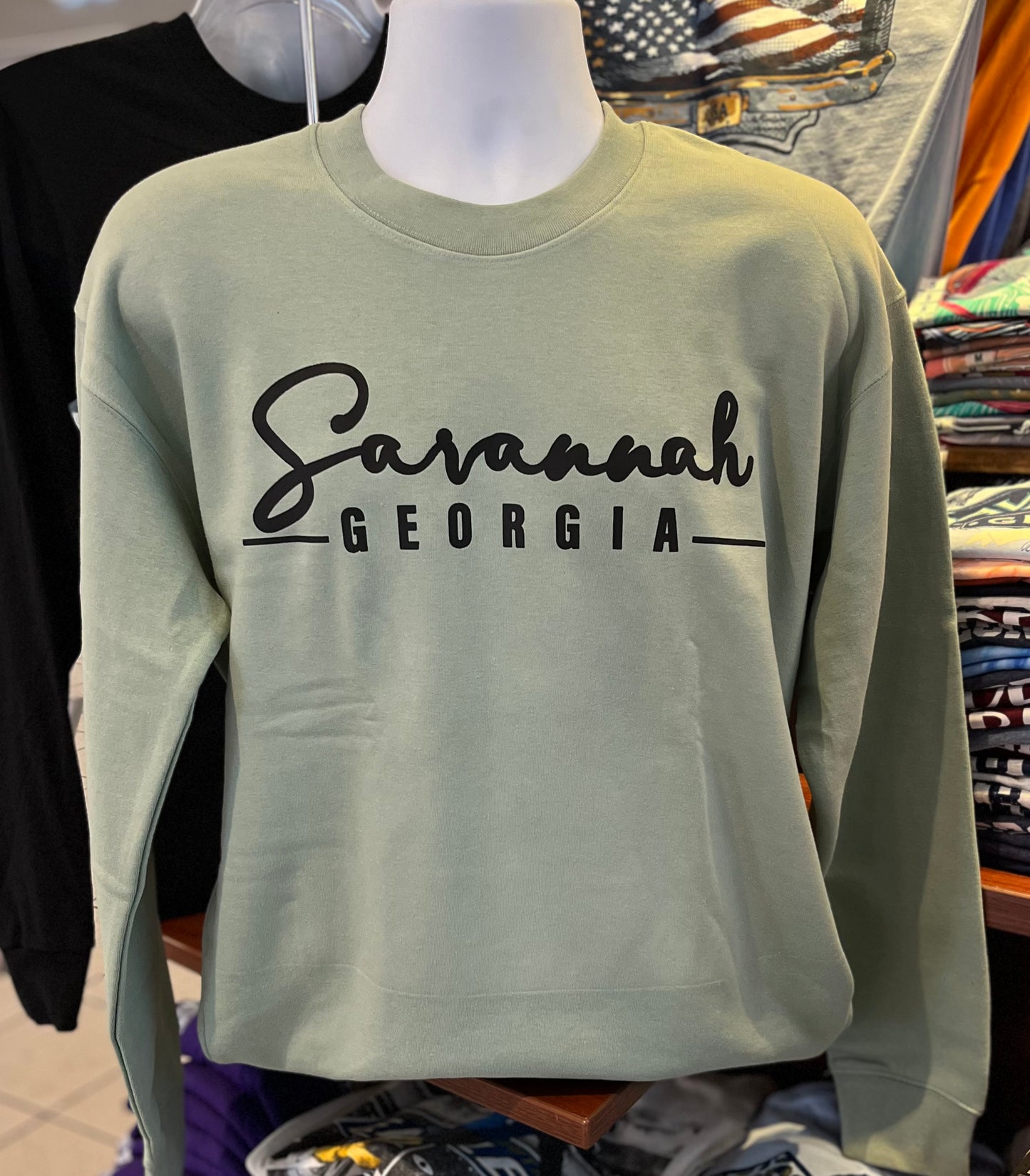 Savannah Fleece Sweatshirt (Long Sleeve Sage)
