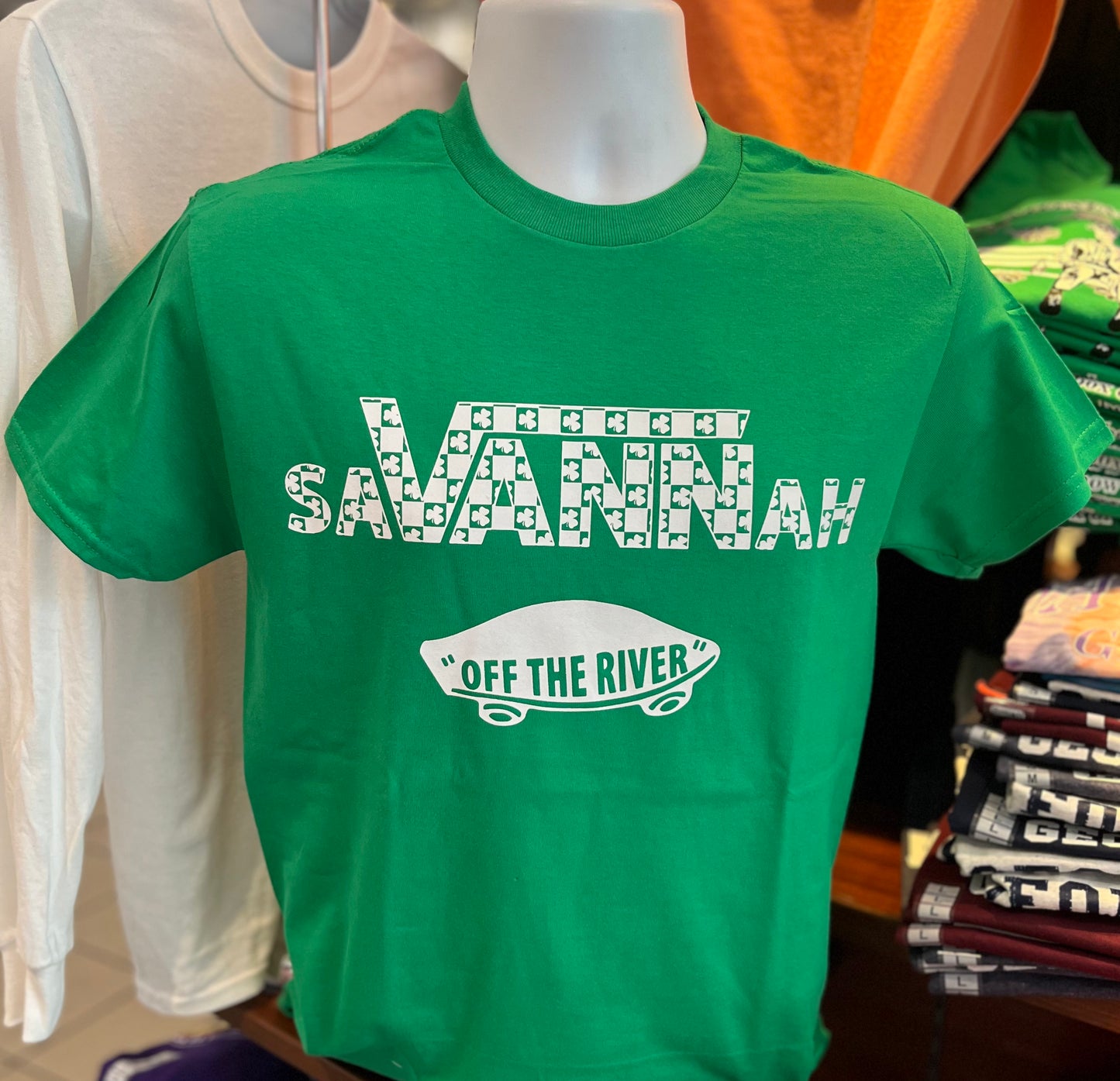 St. Patrick’s Day “Savannah Off the River” Short Sleeve (Green)