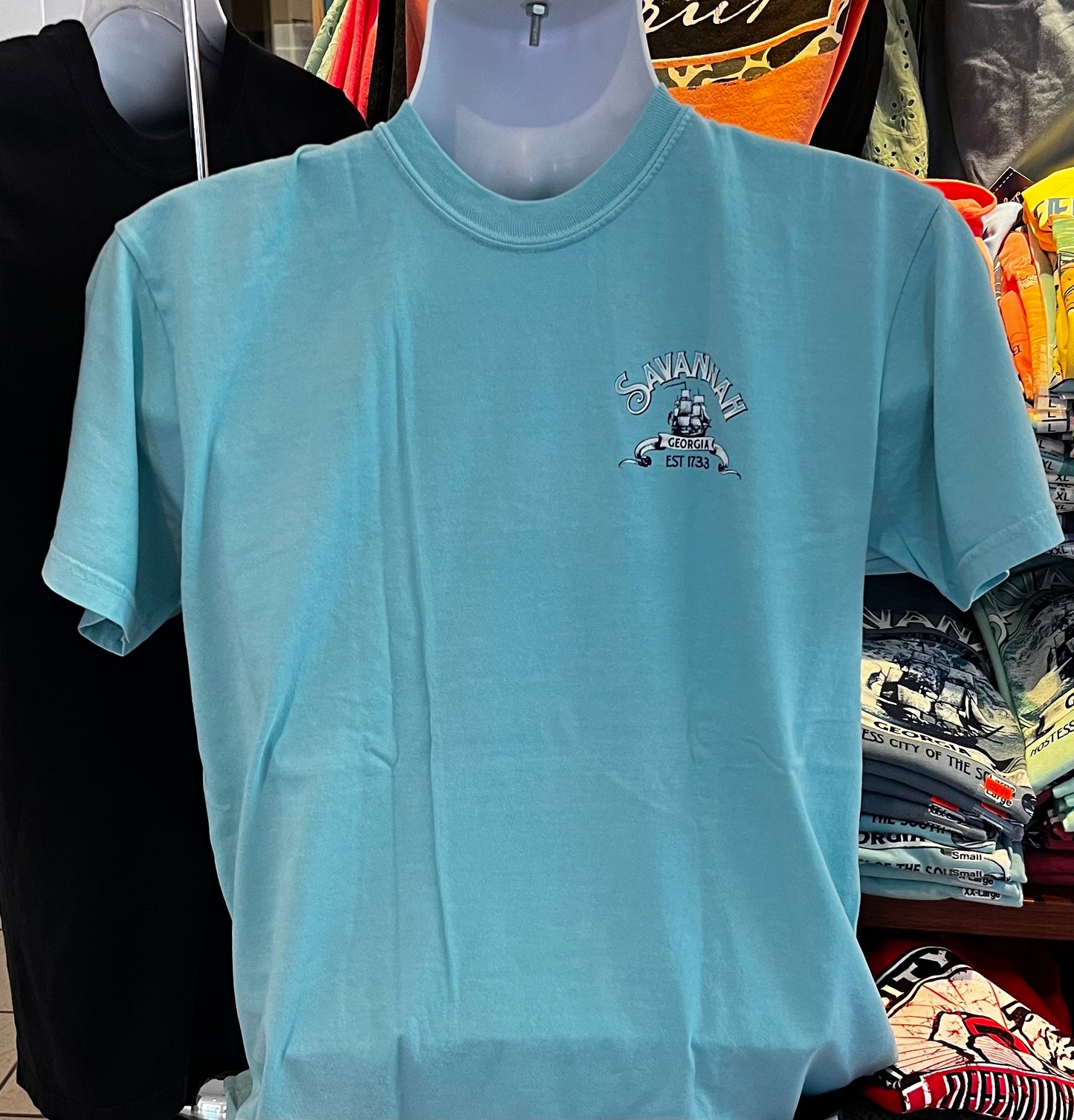 Savannah “Hostess City of the South” Short Sleeve Tee (Chalky Mint)