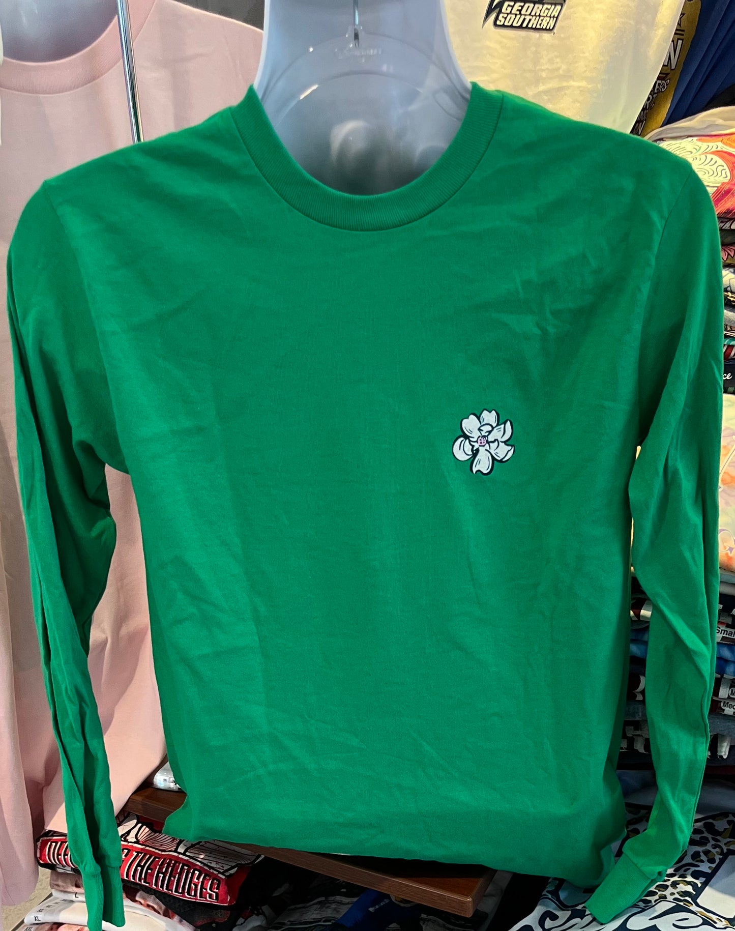 It’s A Girl Thing T-Shirt - “Ho Ho Ho Y’all ” (Long Sleeve Green)