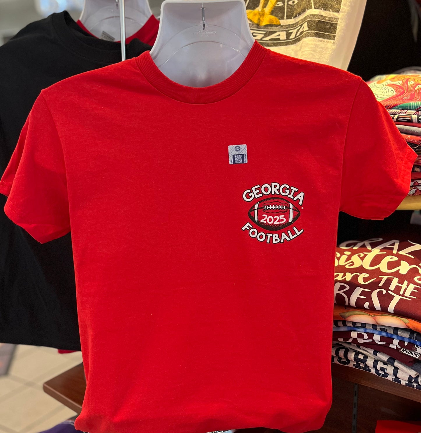 Georgia Bulldogs T-shirt - 2025 Georgia Football Schedule Graphic Tee Short Sleeve Red