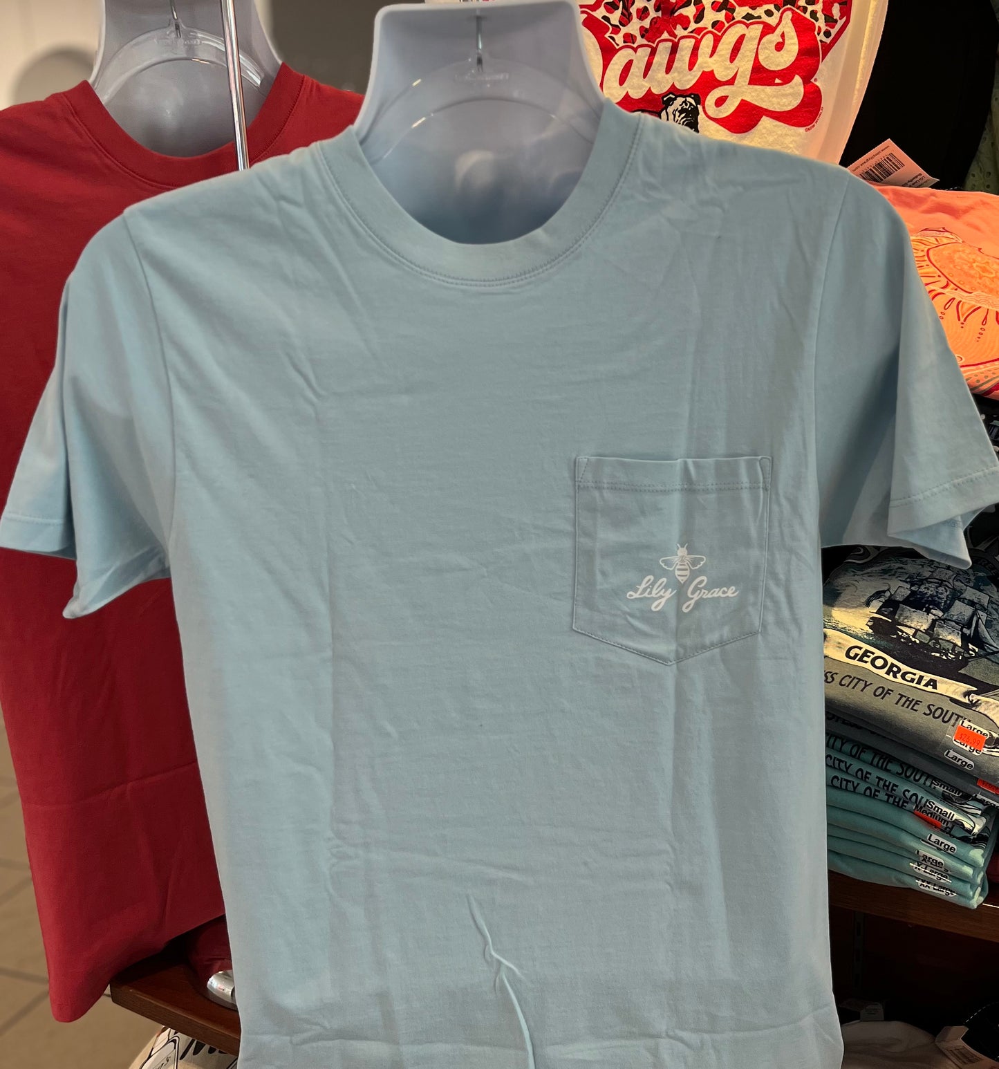Lily Grace T-Shirt - “Music City” (Short Sleeve Chambray)