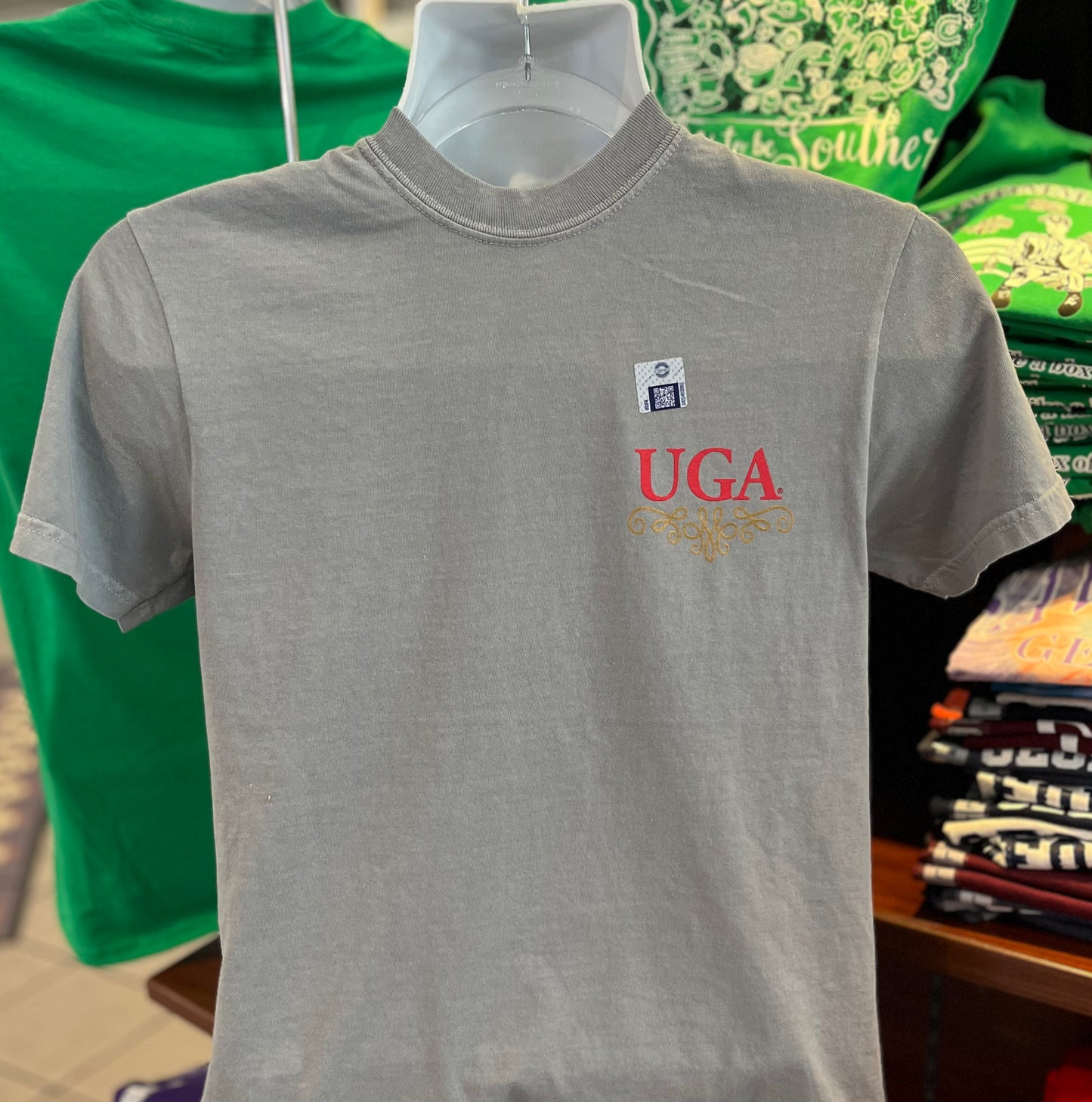 Georgia Bulldogs T-shirt - “Fairest in the Southland Graphic Tee” (Comfort Colors Short Sleeve Granite)
