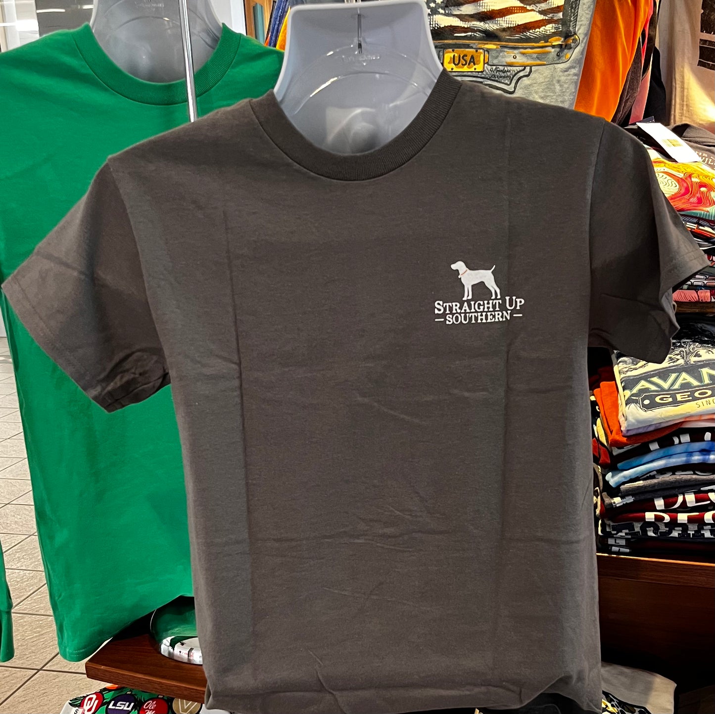 Straight Up Southern T-Shirt - I’d Smoke That (Short Sleeve Charcoal)