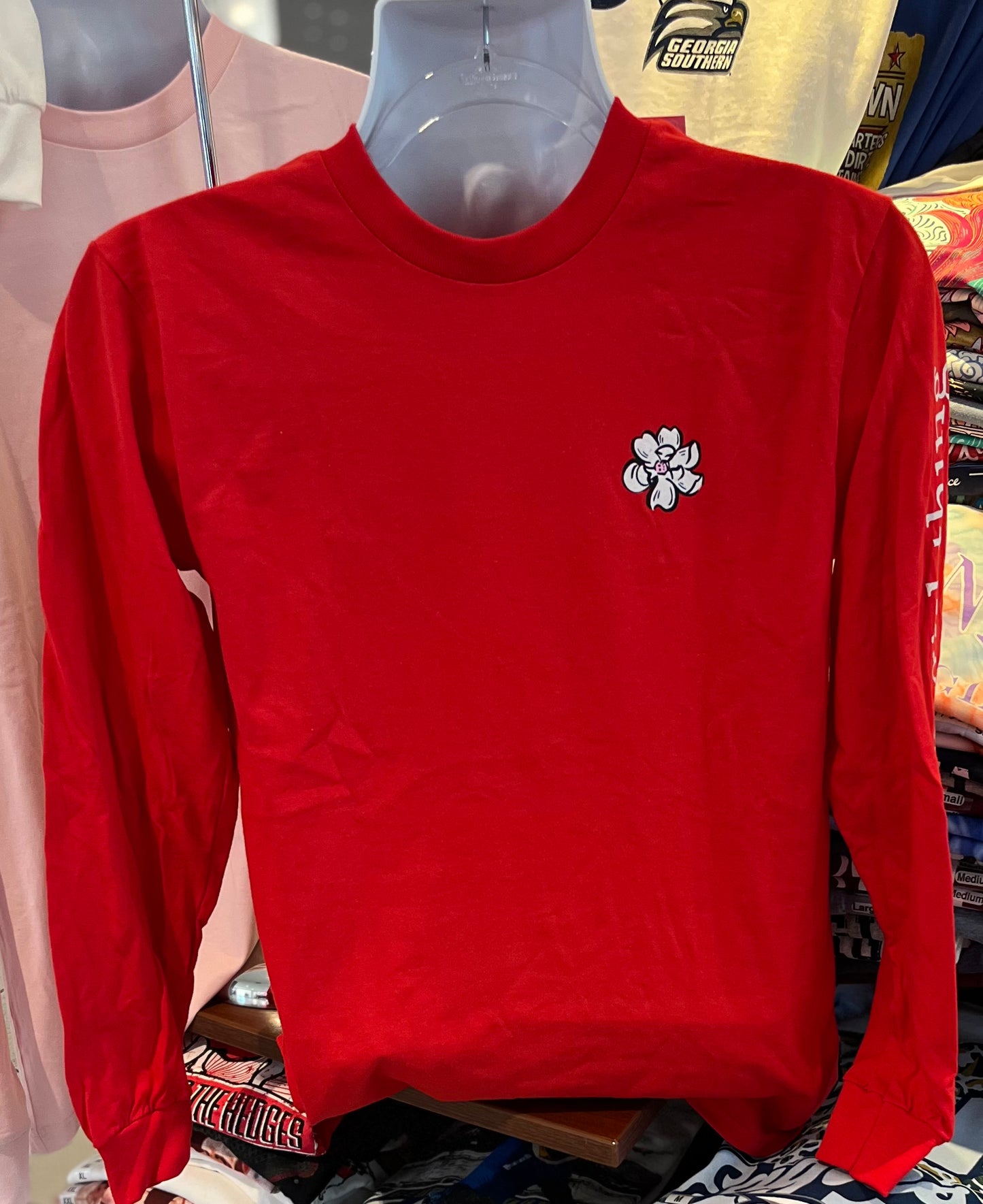 It’s A Girl Thing T-Shirt - “Oh, Christmas Tree ” (Long Sleeve Red)