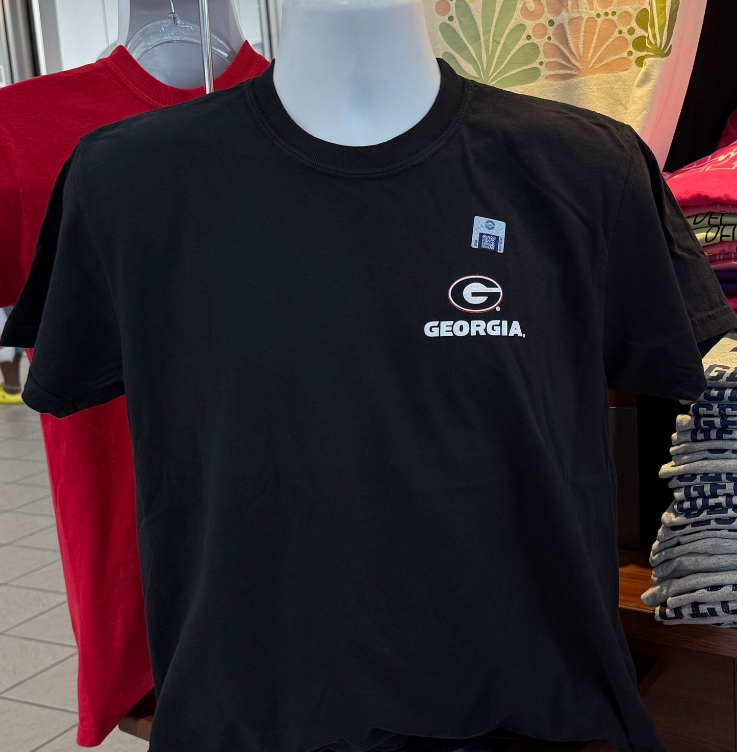 Georgia Bulldogs T-shirt - “Sanford Stadium at Night - The Home of the Dawgs Graphic Tee” (Comfort Colors Short Sleeve Black)