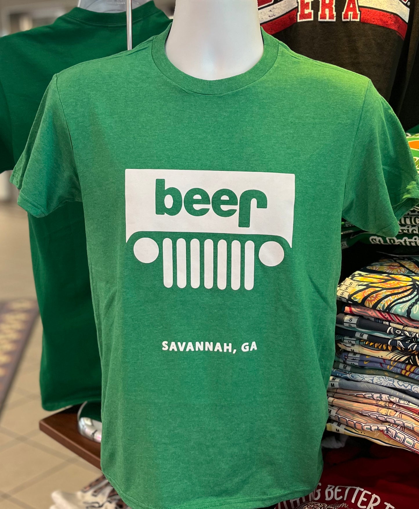 St. Patrick’s Day “Beer” Short Sleeve (Heather Kelly Green)