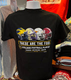 2023 College Football Playoff - “4 Team Helmets” (Short Sleeve Black)