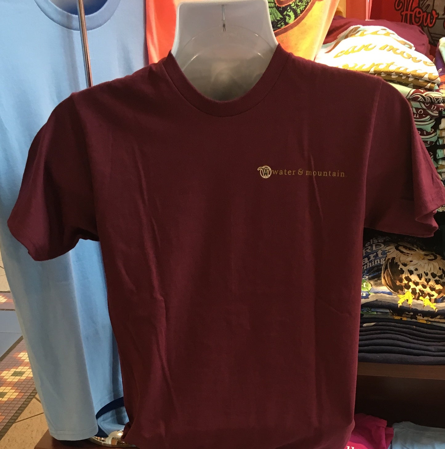 Faith Can Move Mountains Short Sleeve Tee (Maroon)