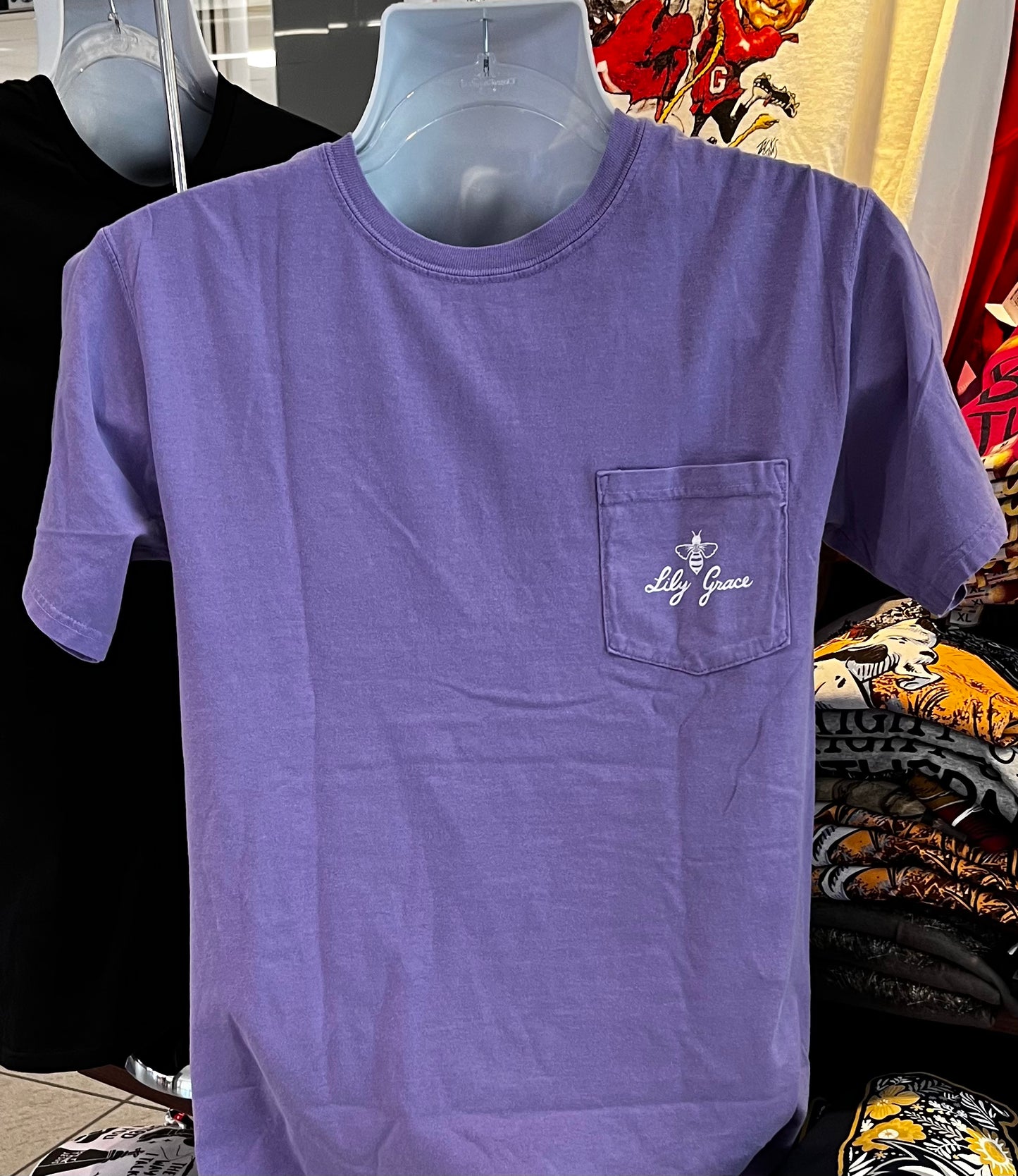 Lily Grace T-Shirt - “In your wildest dreams” (Short Sleeve Lavendar)
