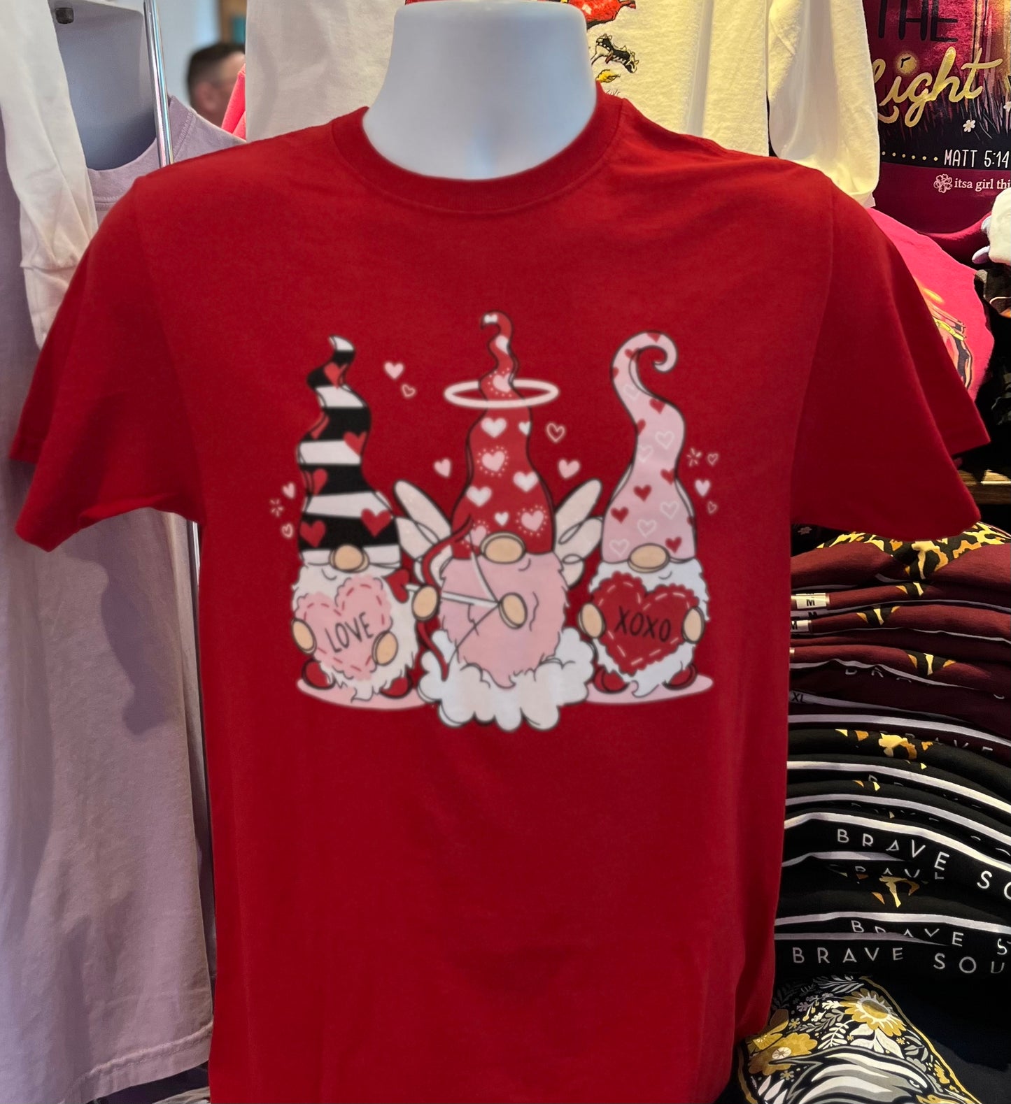 Valentine’s Day Gnomes Short Sleeve (Red)
