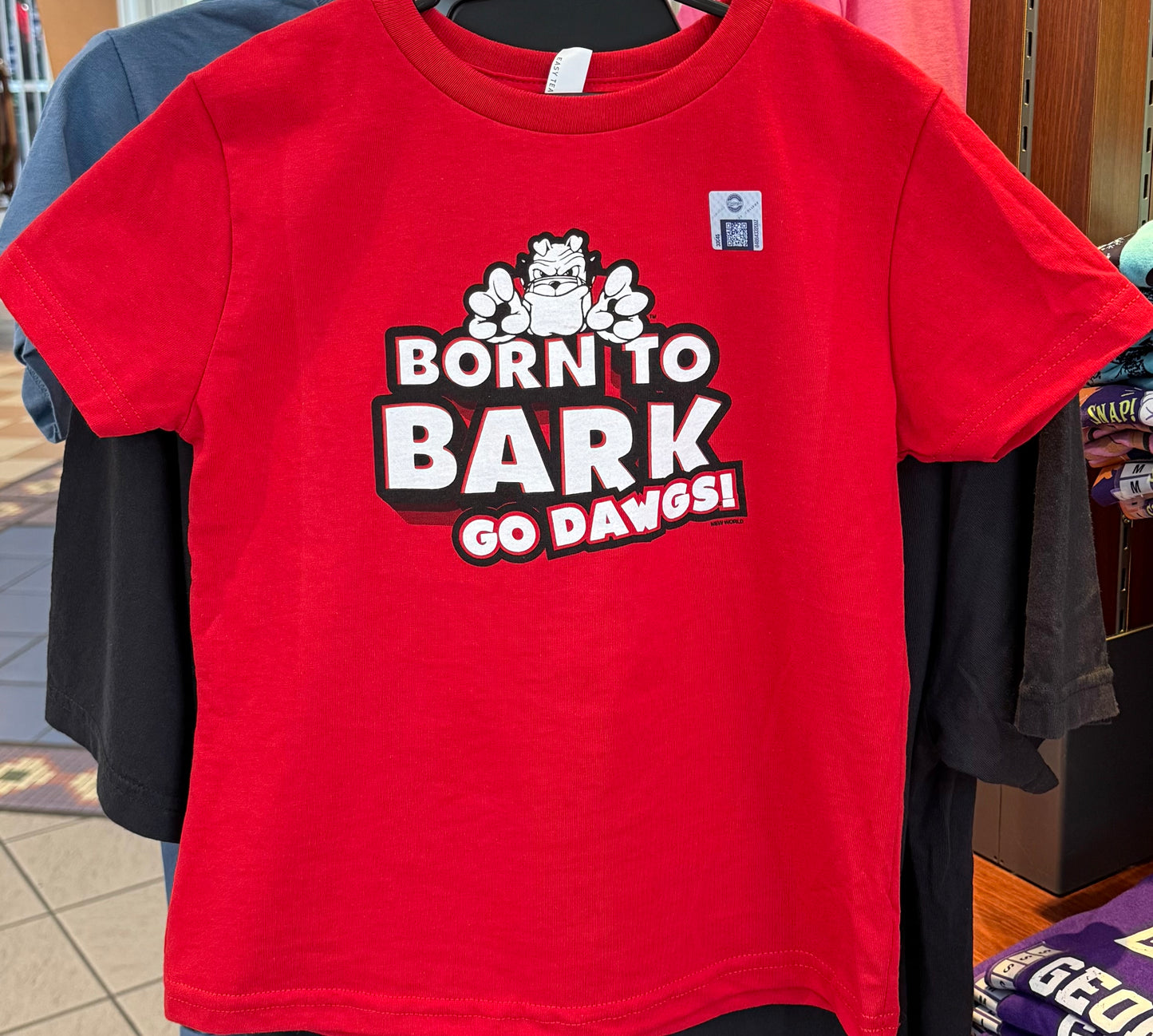 Georgia Bulldogs Infant/Toddler "Born to Bark - Go Dawgs" (Red)