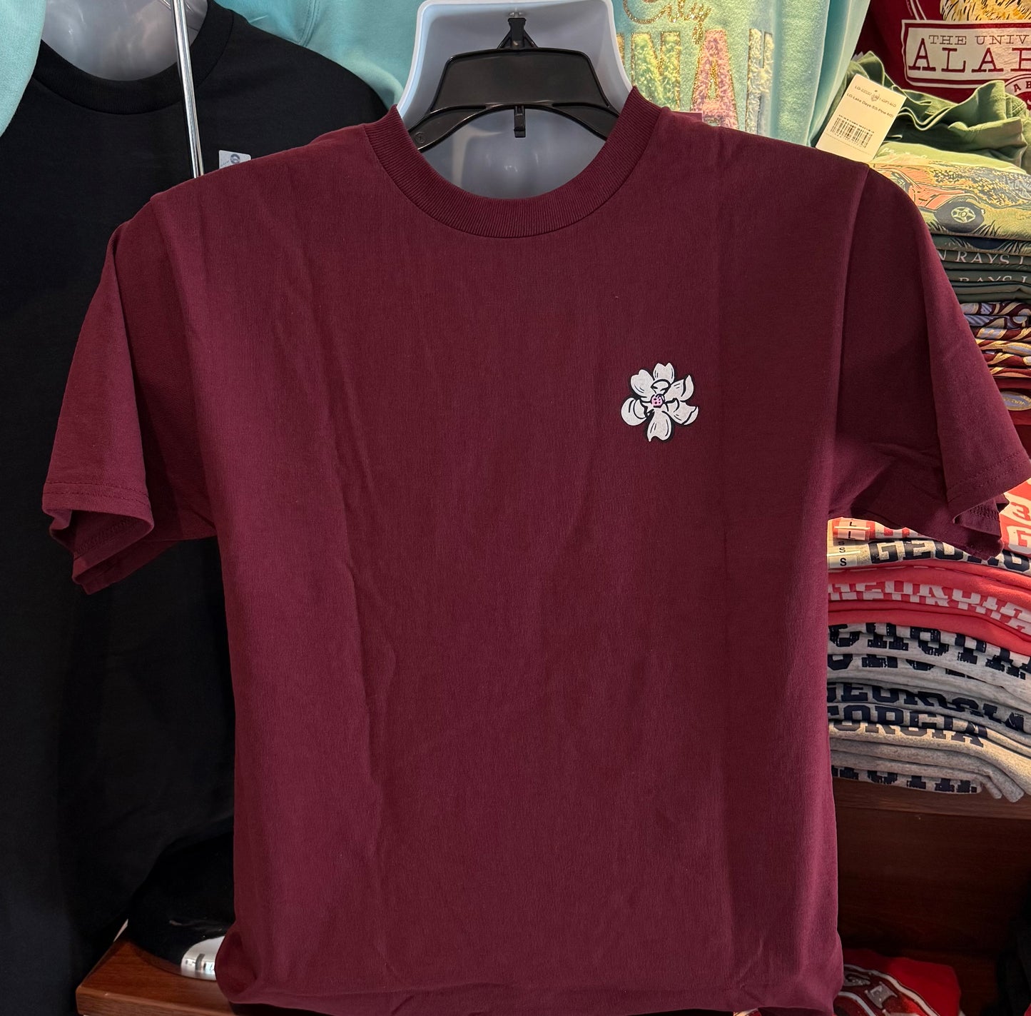 It’s A Girl Thing T-Shirt - “When My Heart Is Overwhelmed…Psalm 61:2” (Short Sleeve Maroon)