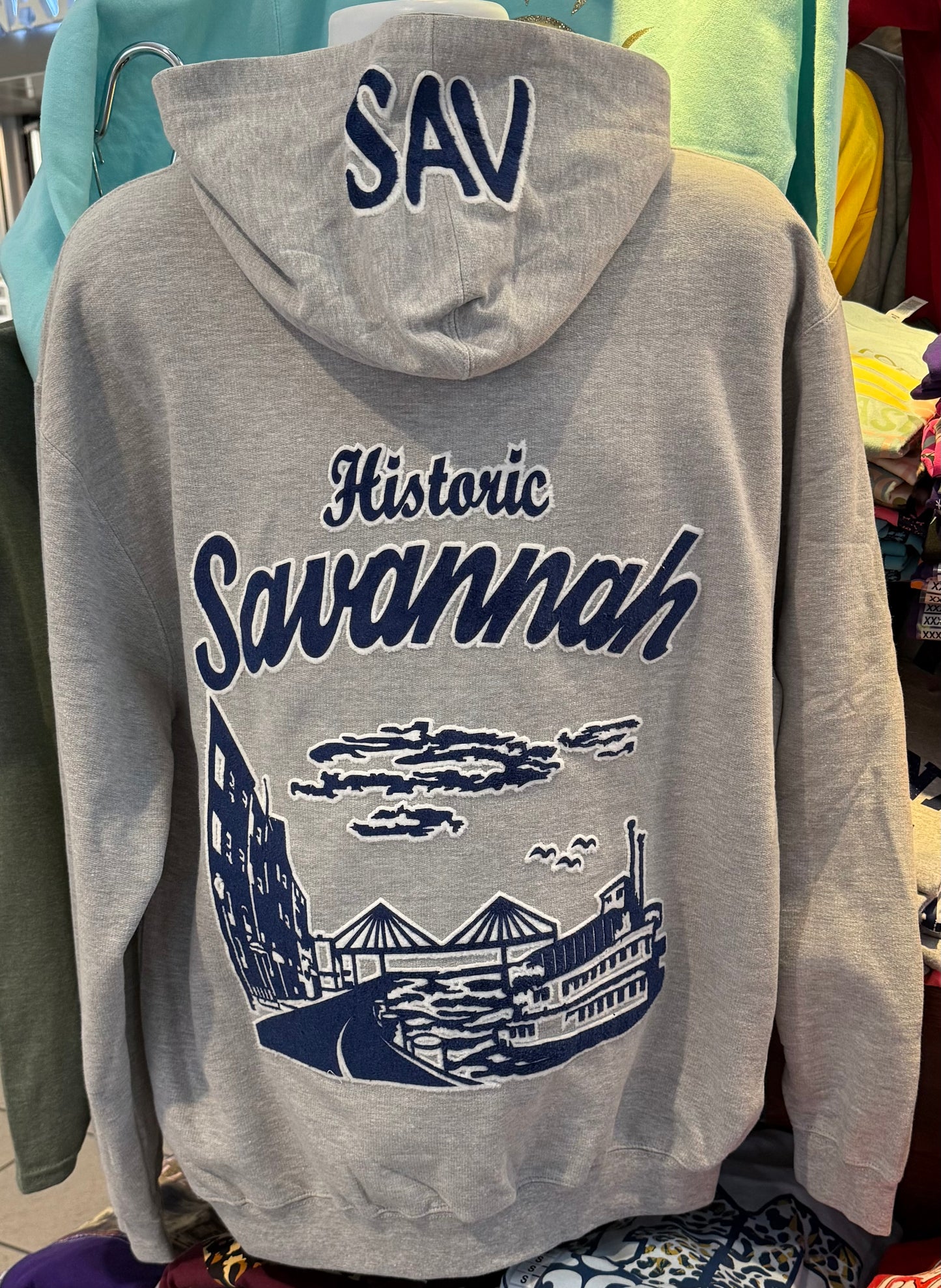 Savannah Historic City Fleece Sweatshirt (Sport Gray Hoody)