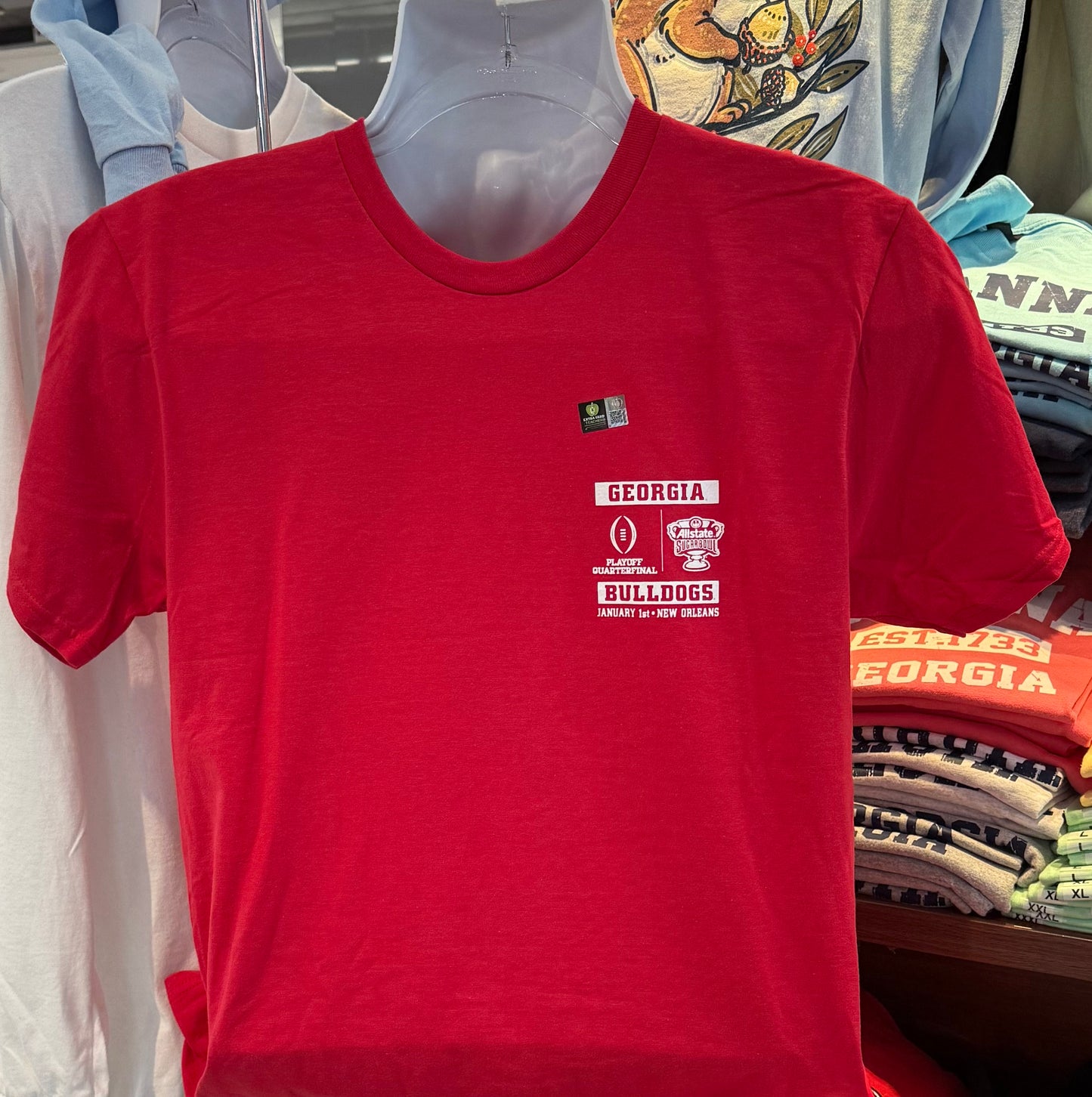 Georgia Bulldogs 2026 Sugar Bowl Graphic Tee (Short Sleeve Red)
