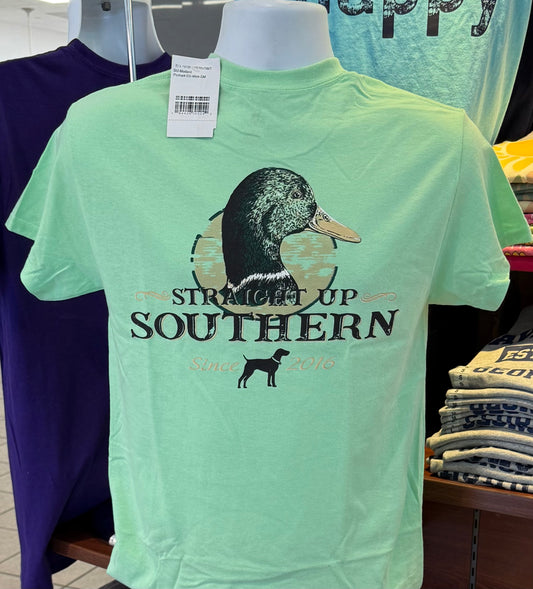 Straight Up Southern T-Shirt - Mallard (Short Sleeve Mint)