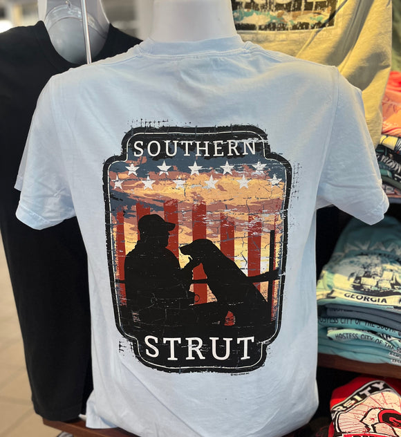 Southern Strut T-Shirt - Ol’ Pals (Short Sleeve Chambray)