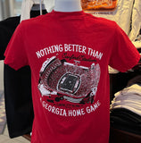 Georgia Bulldogs T-shirt - “Nothing Better Than a Georgia Home Game” (Comfort Colors Short Sleeve Red)