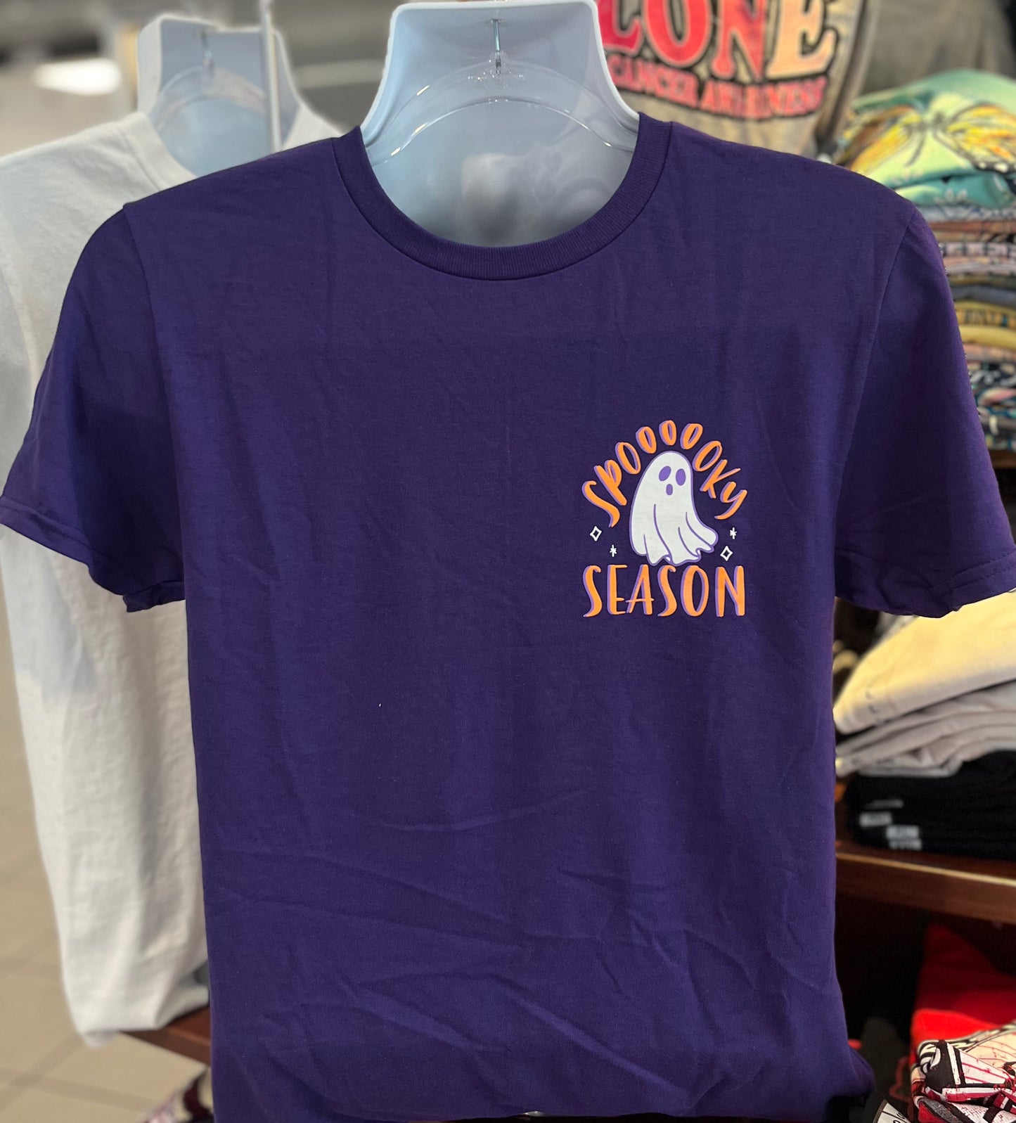 Halloween “Spooky Season” T-shirt (Short Sleeve Purple)