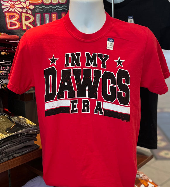 Georgia Bulldogs T-shirt - “In My Dawgs Era” (Short Sleeve Red)