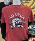 Savannah “Hostess City of the South” Short Sleeve Tee (Brick)