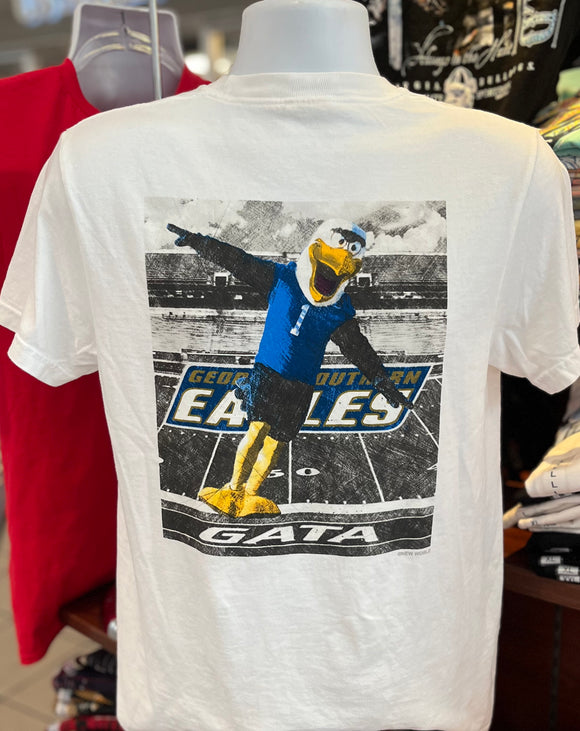 Georgia Southern University T-Shirt “Gus - Paulson Stadium” (Short Sleeve Comfort Colors White)