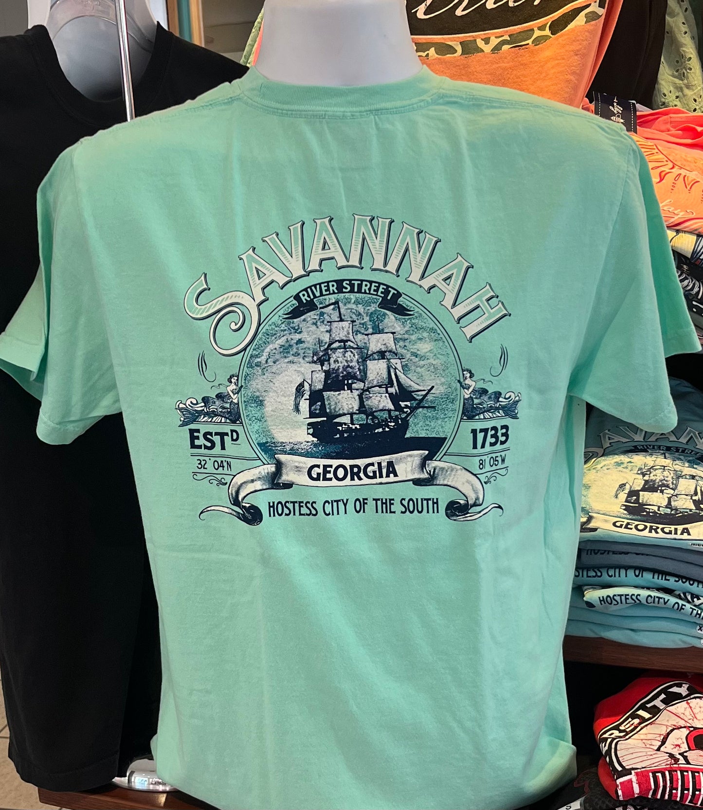 Savannah “Hostess City of the South” Short Sleeve Tee (Island Reef)