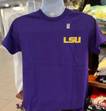 LSU Tigers T-shirt - Mike the Tiger at Tiger Stadium” (Short Sleeve Purple)