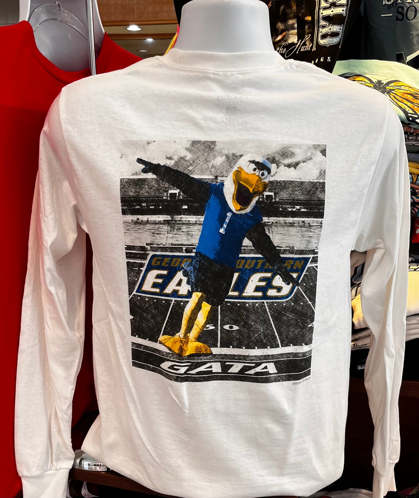 Georgia Southern University - “Gus - Paulson Stadium” (Long Sleeve White)