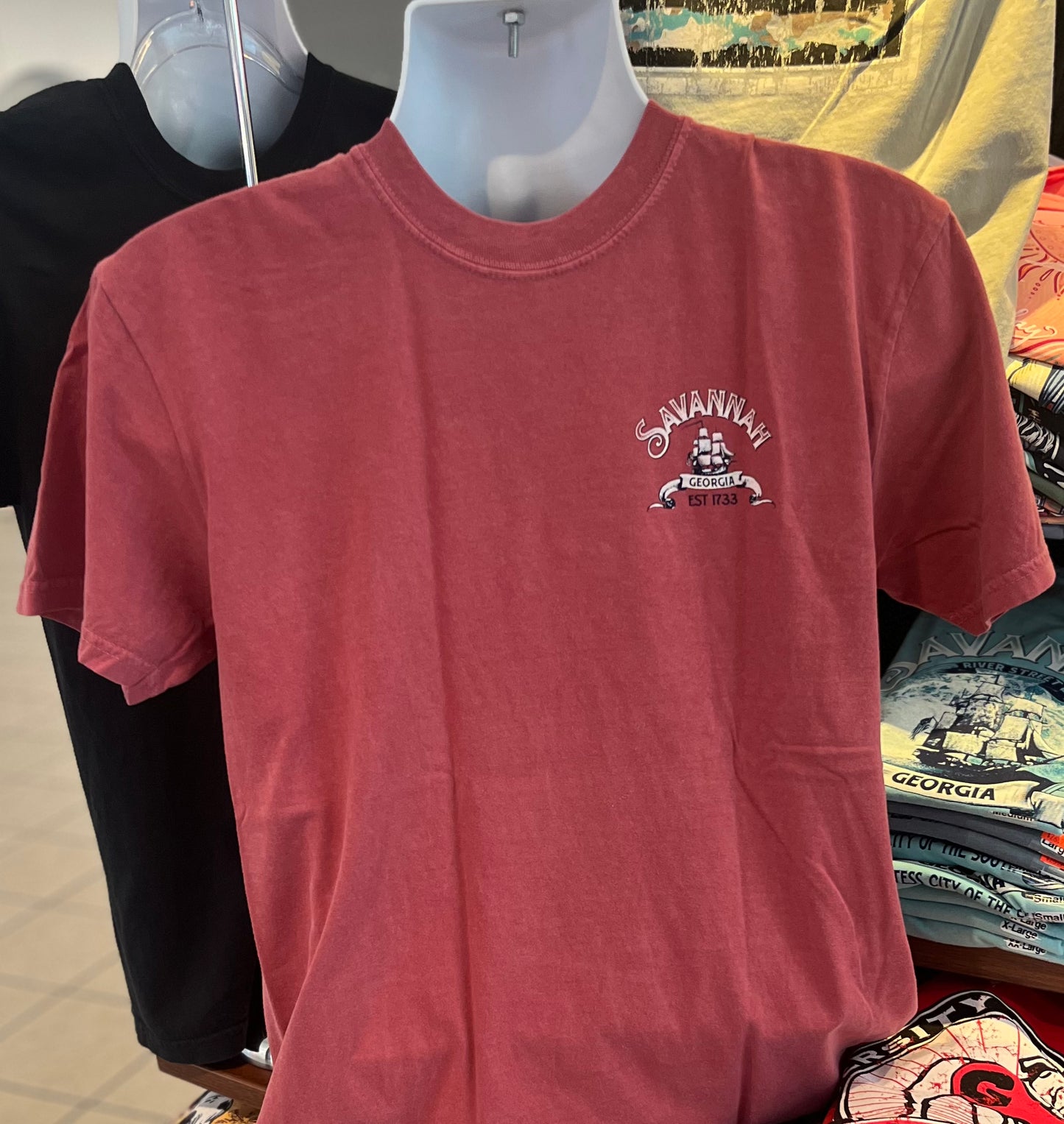 Savannah “Hostess City of the South” Short Sleeve Tee (Brick)