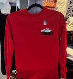 Georgia Bulldogs T-shirt - “Better Never Rests”  (Long Sleeve Red)