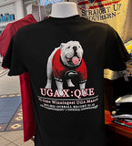Georgia Bulldogs T-shirt - “UGA X: QUE” (Short Sleeve Black)