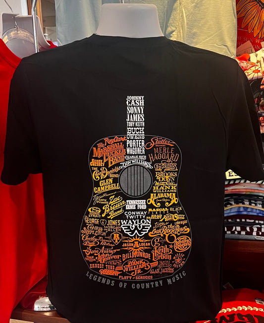 Country Legends Short Sleeve Tee (Black)