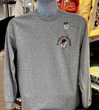 Georgia Bulldogs Christmas T-shirt - “Nutcracker - Go Nuts for the Dawgs” (Long Sleeve Sport Gray)