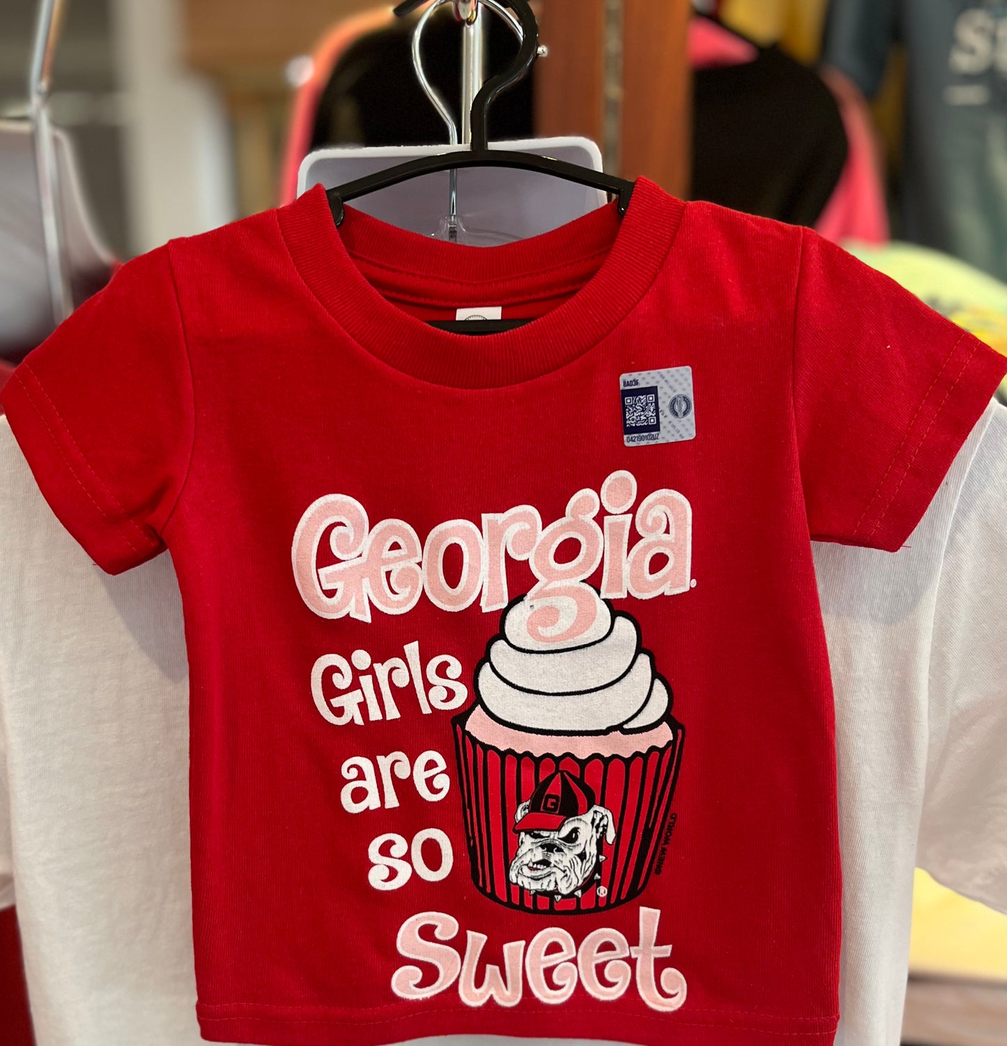 Georgia Bulldogs Infant/Toddler "Georgia Girls Are So Sweet" (Red)