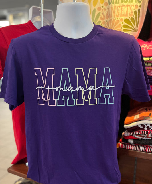 Mama Graphic T-shirt (Short Sleeve Purple)