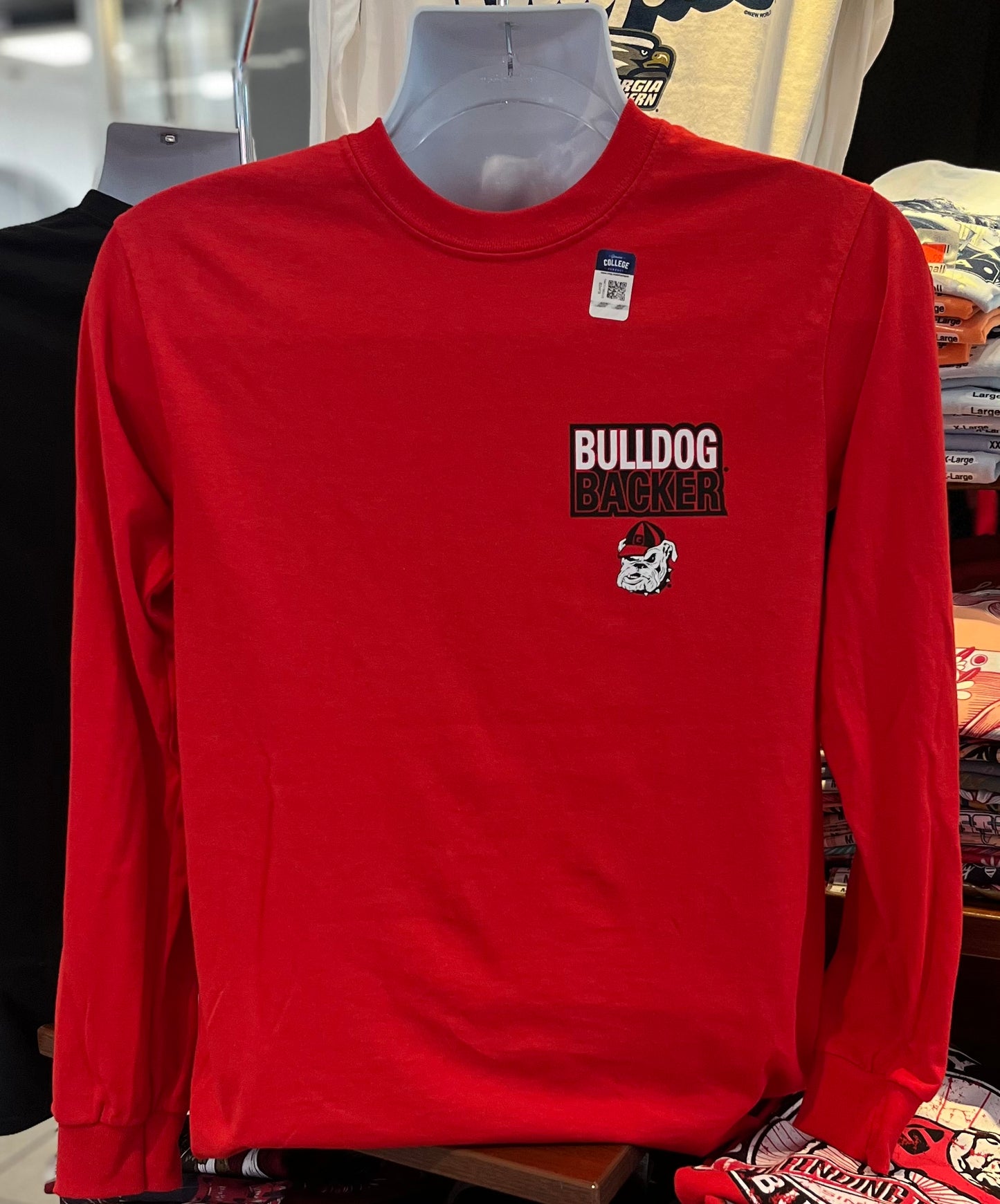 Georgia Bulldogs T-shirt - “Friends Don’t Let Friends Wear Orange” (Long Sleeve Red)