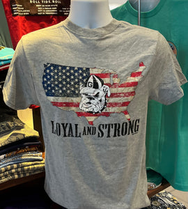 Georgia Bulldogs T-shirt - “Dawg Country” (Short Sleeve Sport Gray)