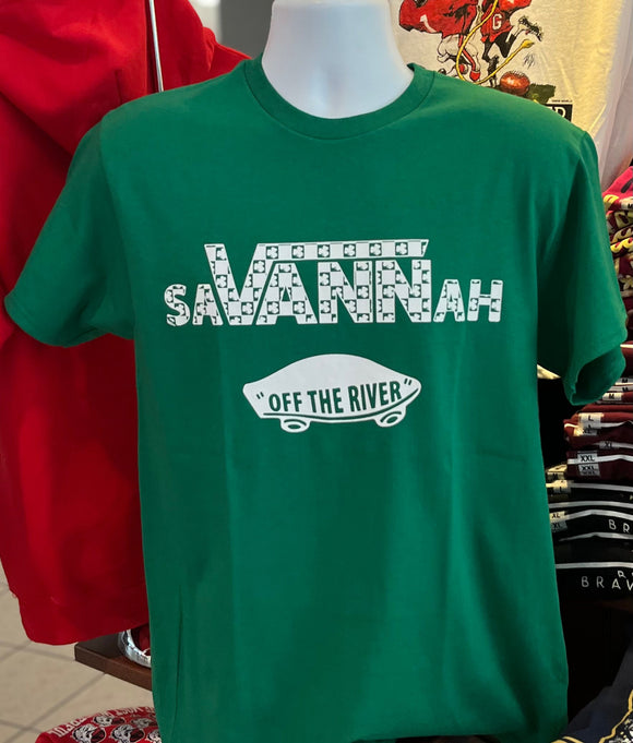 St. Patrick’s Day “Savannah Off the River”  Short Sleeve (Green)