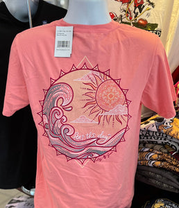 Lily Grace T-Shirt - “Seas the Day” (Short Sleeve Pink)