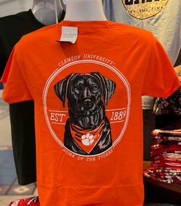 Clemson Tigers “Lab” Short Sleeve Tee (Orange)