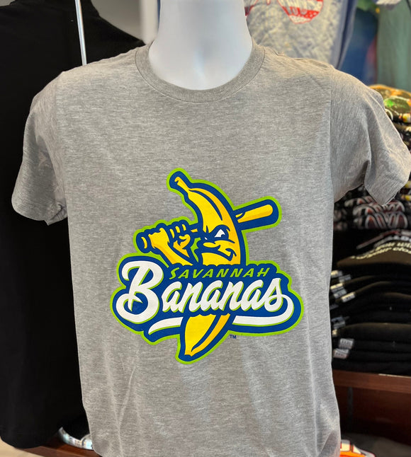 Savannah Bananas Short Sleeve T-shirt (Athletic Gray)