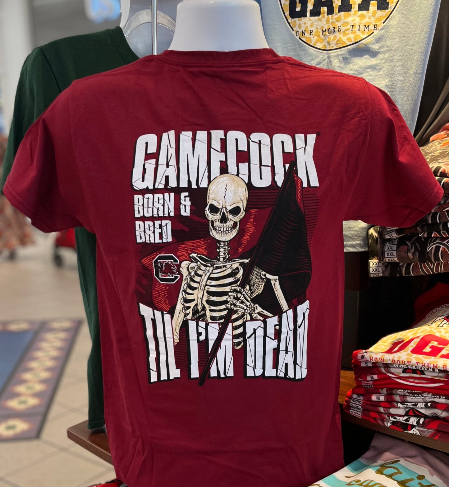 South Carolina Gamecocks “Born and Bred” Short Sleeve Tee (Garnet)