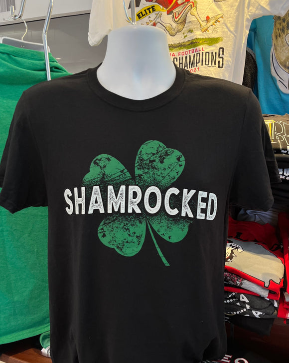St. Patrick’s Day “Shamrocked”  Short Sleeve (Black)