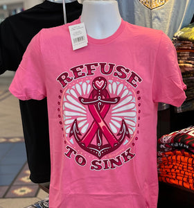 October “Refuse to Sink” Short Sleeve (Pink)