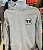 Georgia Bulldogs T-shirt - SEC Champs Football (Long Sleeve Sport gray)